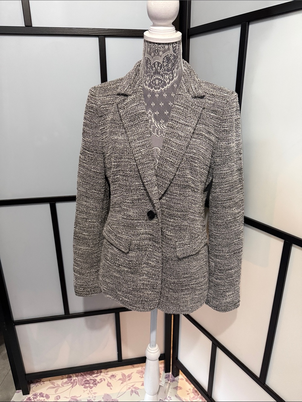 LOFT Marled Knit Blazer Jacket